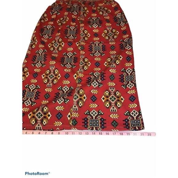 Gotcha Covered Women's Size 14 Skirt Midi Red Good Preowned Condition - Picture 6 of 10